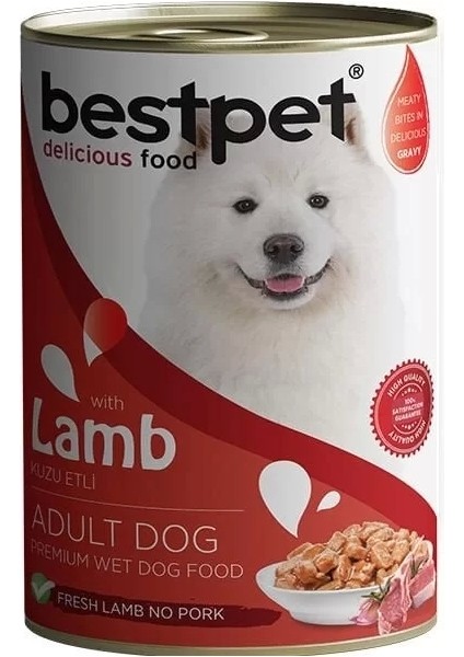 Kuzulu gravy Yetişkin Köpek Konservesi 400 gr