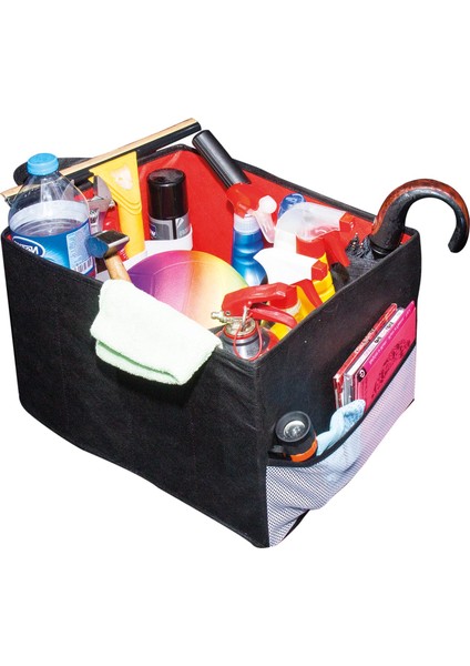 Bagaj Düzenleme Çantası Araba Organizeri 37 x 30 x 24 cm Ölçülerinde Özel Gözlü