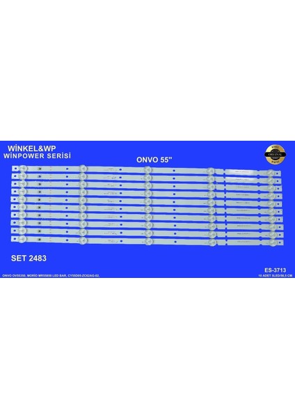 LCD LED-2483 Takım 10 LU-OV55350,MR55850, CY55D05-ZC62AG-02,303CY550033