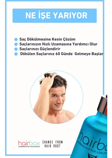 HAİRBOX Erkek Saç Serum, Ekonomik Saç Serum Seti ( 3'li Serum, 1 Şampuan, 1 Dermaroller ) fiyatları