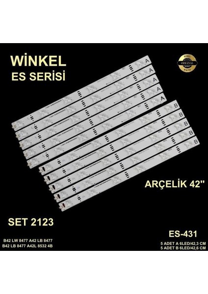 LCD LED-2123 Takım 10 Lu- B42L8542,ZBA60600-ES431