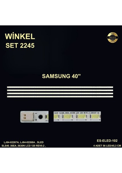 LCD LED-2245 4 Lü ÇUBUK-40PF8915-40PF7070-40PF8230-40PF9116-E-102
