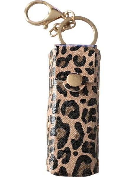 Çanta Charm-Leopar Ruj Çantası