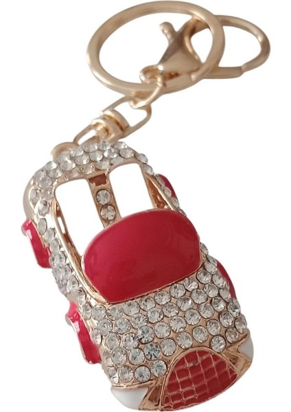 Taşlı Spor Araba Temalı Çanta Charmı