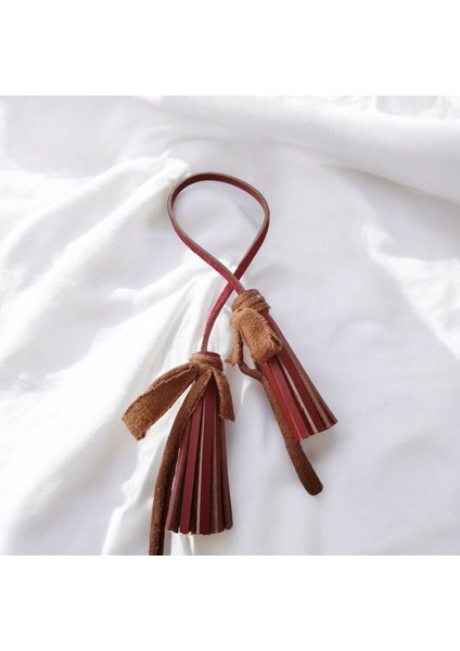 Deri Püskül Çanta Charmı (Bag Charm)