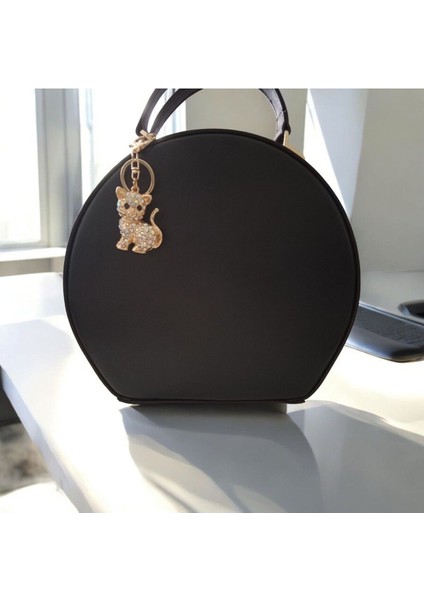 Taşlı Kedi Temalı Çanta Charmı fiyatları