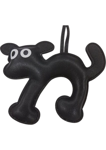 Deri Sevimli Köpek Çanta Charmı
