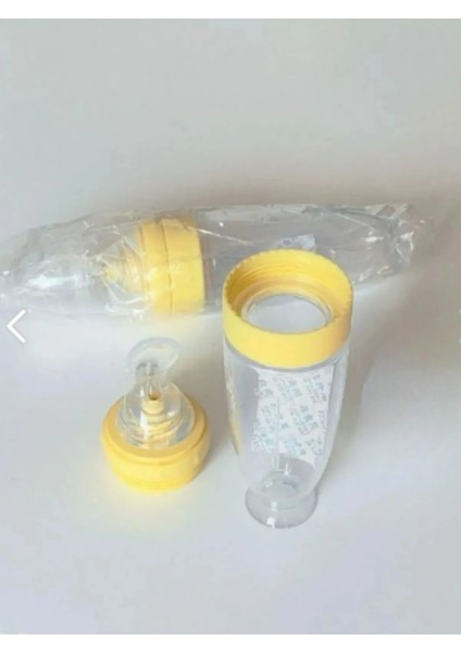 Bebek Kaşıklı Mama Biberonu, Sıkmalı Kaşık Biberon Yeni Doğan Ek Gıda Kaşık Biberon Bpa'sız Sarı modelleri