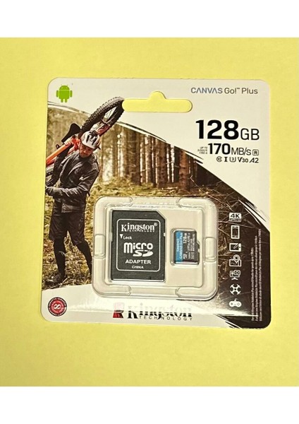 SDCG3/128GB 128GB Microsdxc Canvas Go Plus 170R A2 U3 V30 Card + Adp Drone