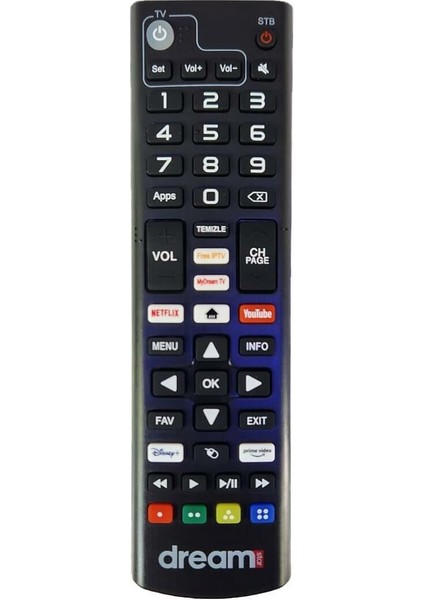 Kumanda 1747- Dreamstar Tüm Android Cihazlara Uyumlu