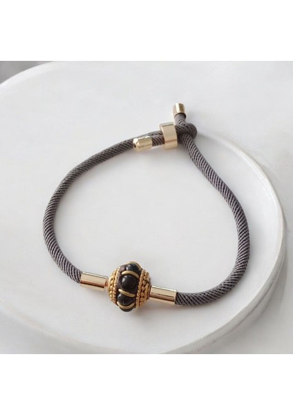 El Yapımı Tibet Boncuğu Asansör Kapama Bileklik