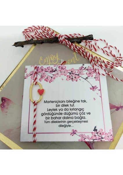 Marteniçka Dilek Bilekliği - Bir Dilek Tut '' Kalp Figürlü ''