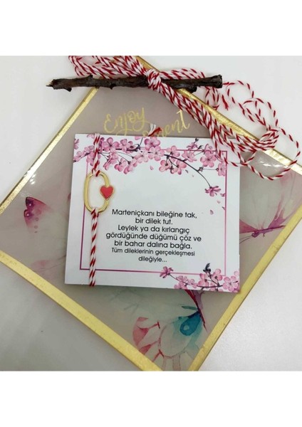 Marteniçka Dilek Bilekliği - Bir Dilek Tut '' Kalp Figürlü ''