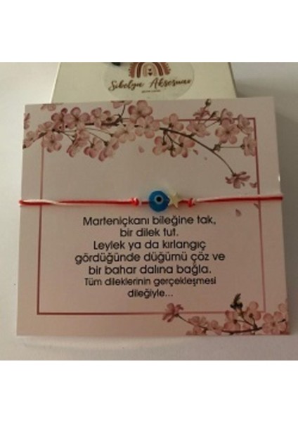 Marteniçka Şans Bilekliği '' Nazar Boncuğu '' Figürlü