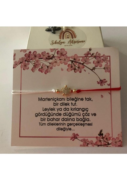 Marteniçka Şans Bilekliği '' Kaplumbağa '' Figürlü