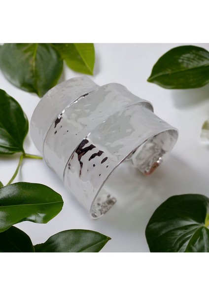 Marka Tasarım Gümüş Kaplama Sarmal Bileklik