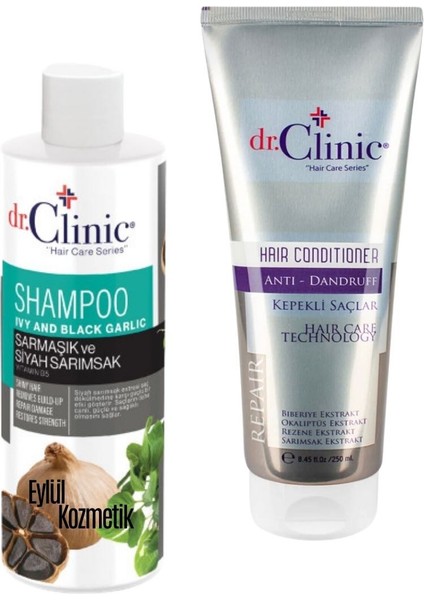 Dr. Xlinic Sarımsak ve Siyah Sarımsaklı Şampuan 400 ml - Saç Kremi 250 ml