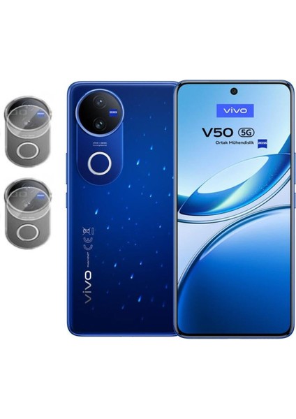 Vivo V50 Esnek Nano Kamera Lens Koruyucu (2 Adet)