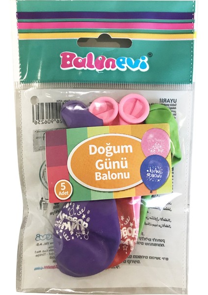 Küçük Poşet Asorti Balon