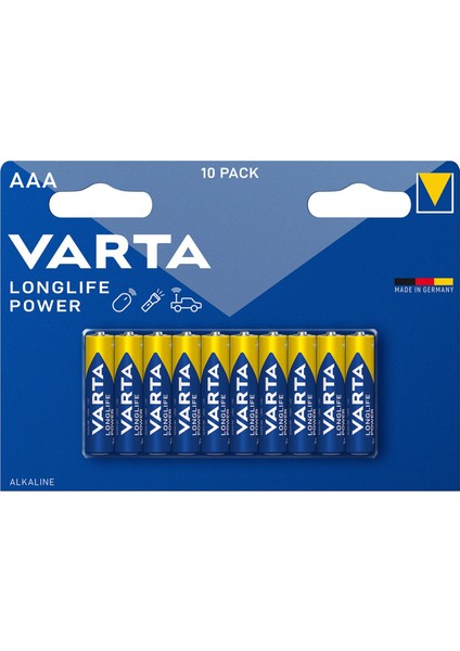 Longlife Power Aaa Ince Kalem Pil 10'lu Paket (Alkalin)