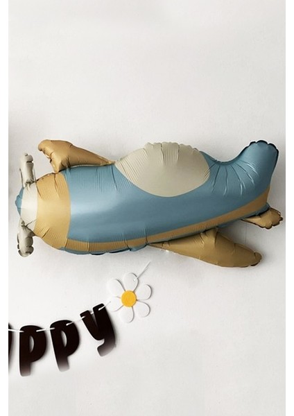 Retro Uçak Folyo Balon Mavi fırsatları