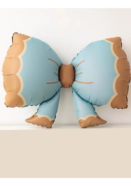 Retro Fiyonk Folyo Balon Mavi