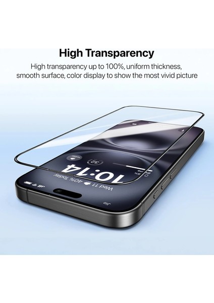 iPhone 16e Tam Kaplayan Anti-Static Esd Cam Ekran Koruyucu 6d Glass