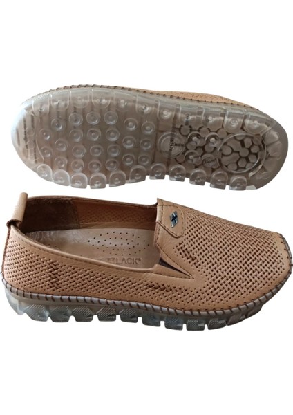 22385 Kadın Deri Comfort Casual Ayakkabı Taba