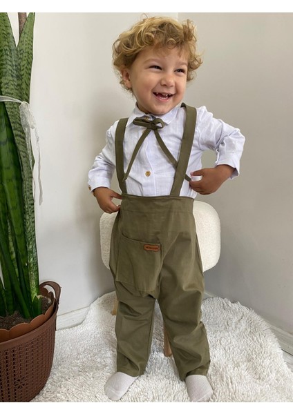 Önden Cepli Salopet Takımı Biyeli Hakiyeşili fiyatları