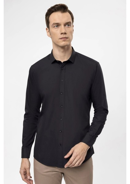 Slim Fit Erkek Klasik Gömlek