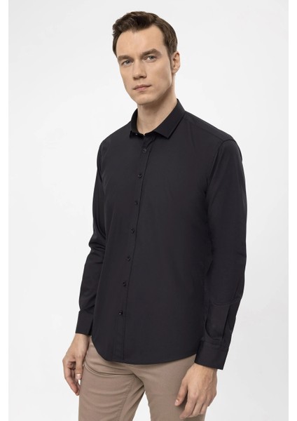 Slim Fit Erkek Klasik Gömlek modelleri
