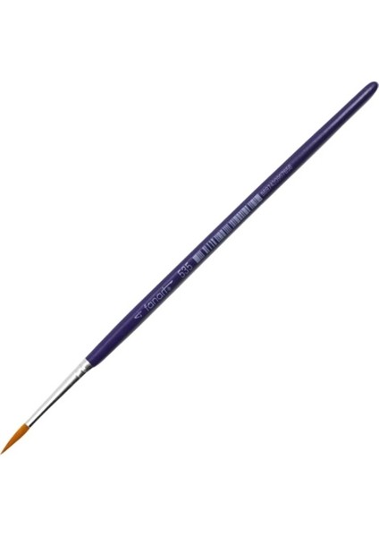 Sentetik Fırça Yuvarlak Uç Seri 535C No:4 - 3 Adet