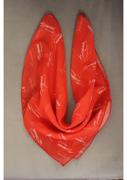 Atatürk Imza Desenli Şifon Fular Bandana Şal modelleri