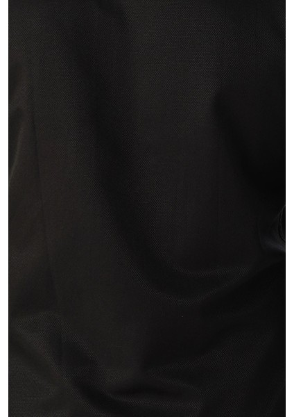 Slim Fit Armürlü Dik Yaka Gömlek
