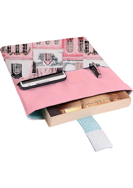 Desenli Yıkanabilir Cepli Kitap Kılıfı 20 x 25 cm Çok Amaçlı Çanta Book Cover fiyatları