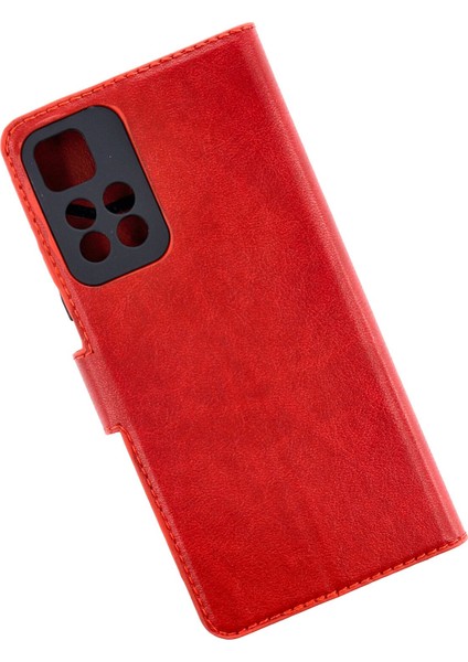 Xiaomi Redmi Note 11 Pro Plus 5g Kılıf Deri Kartlıklı Kılıf Kapaklı Kılıf Cüzdanlı - Kırmızı fiyatları