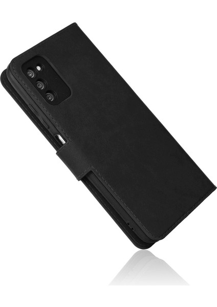 Samsung Galaxy A02S Kılıf Deri Kartlıklı Kılıf Kapaklı Kılıf Cüzdanlı - Siyah fiyatları