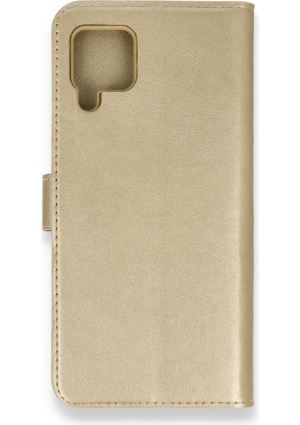 Huawei P40 Lite Kılıf Deri Kartlıklı Kılıf Kapaklı Kılıf Cüzdanlı - Gold