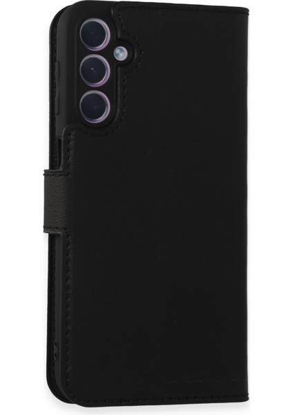 Samsung Galaxy A24 4g Kılıf Deri Kartlıklı Kılıf Kapaklı Kılıf Cüzdanlı - Siyah