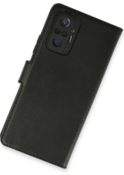 Xiaomi Redmi Note 10 Pro Kılıf Deri Kartlıklı Kılıf Kapaklı Kılıf Cüzdanlı - Siyah fiyatları