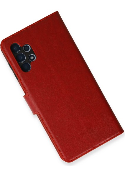 Samsung Galaxy A13 4g Kılıf Deri Kartlıklı Kılıf Kapaklı Kılıf Cüzdanlı - Kırmızı fiyatları