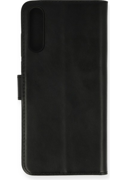 Huawei Y8P Kılıf Deri Kartlıklı Kılıf Kapaklı Kılıf Cüzdanlı - Siyah