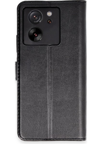 Xiaomi Mi 13T Kılıf Deri Kartlıklı Kılıf Kapaklı Kılıf Cüzdanlı - Siyah