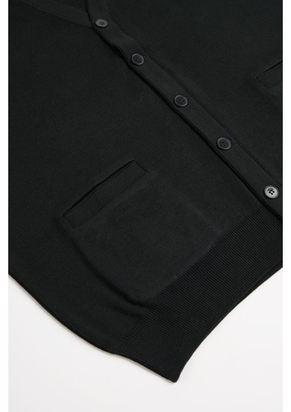 Cepli V Yaka Battal (Büyük Boy) Düğmeli Yünlü Triko Yelek fiyatları