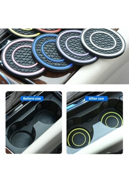 Araç Içi Bardak Tutucu Matları modelleri