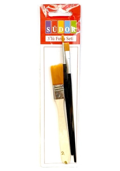 Fırça Seti Zemin Sulu Yağlı 3lü - 2 Set