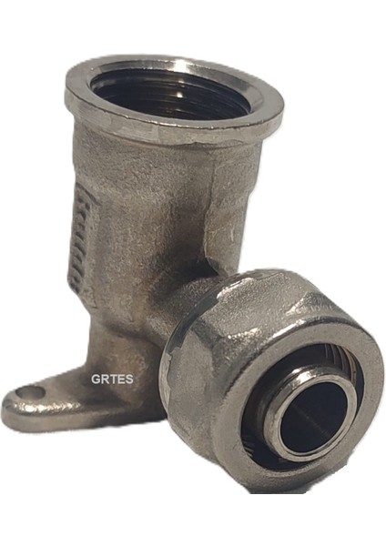 Ø16X1/2" Pex Bağlantılı İç Dişli Ayaklı Dişi Dirsek (Mobil Sistem Boru Bağlantı Parçası)