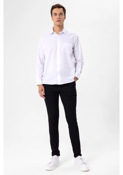 Erkek Regular Fit Armürlü Gömlek