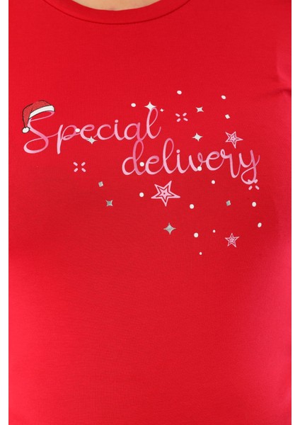 Kırmızı Hamile Bluz Özel Tasarım Baskılı Sim Detaylı Pamuklu Esnek Kumaş indirimleri