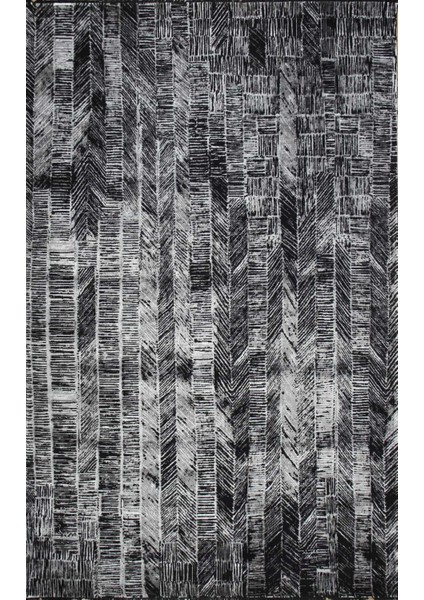 Eko Heritage 662 Black Modern Özel Tezgah Halısı